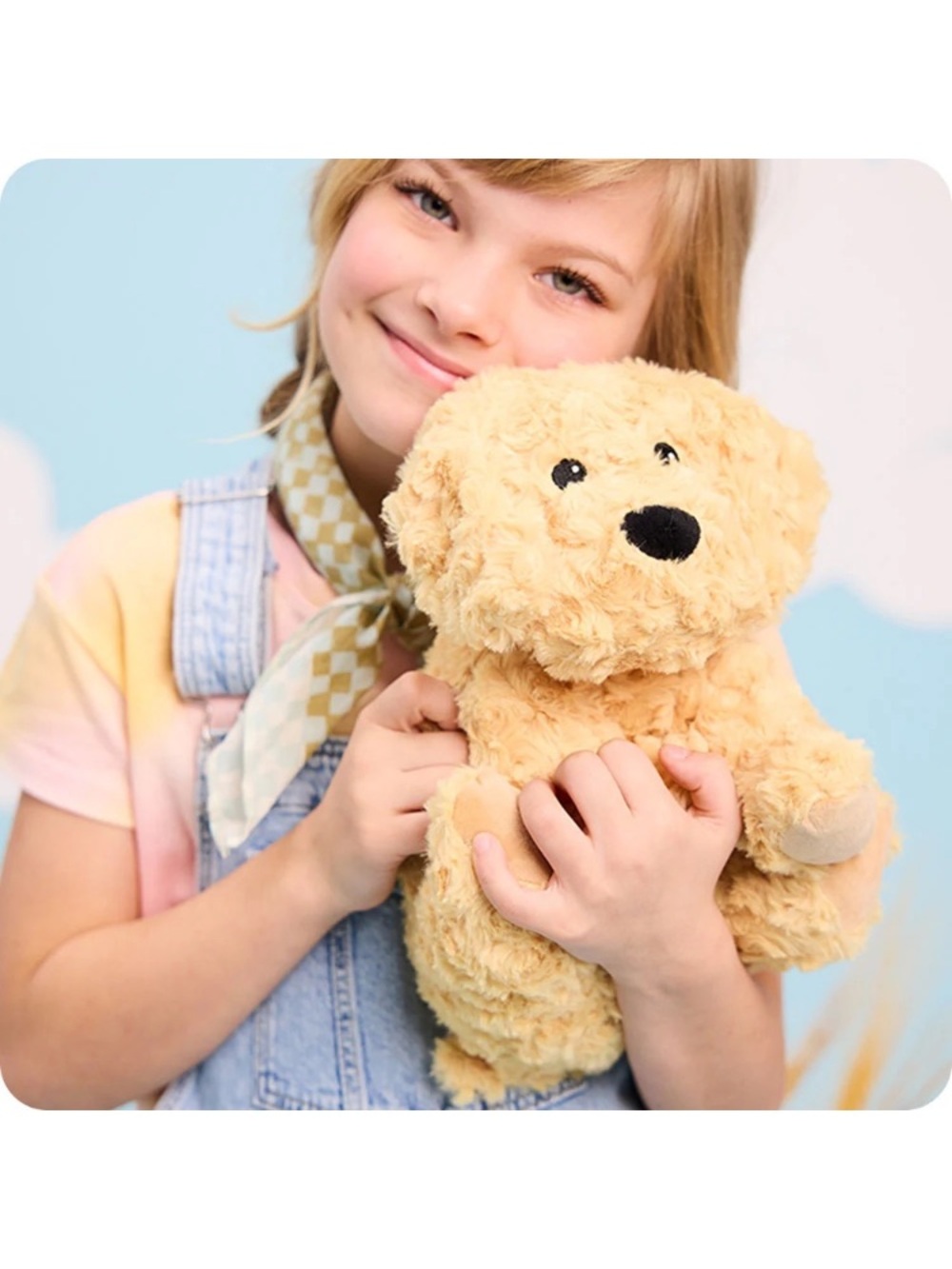 Warmies Golden Dog Soothing Microwaveable Stuffed Animal Pet Plushe Heat Pad NEW - Picture 3 of 11